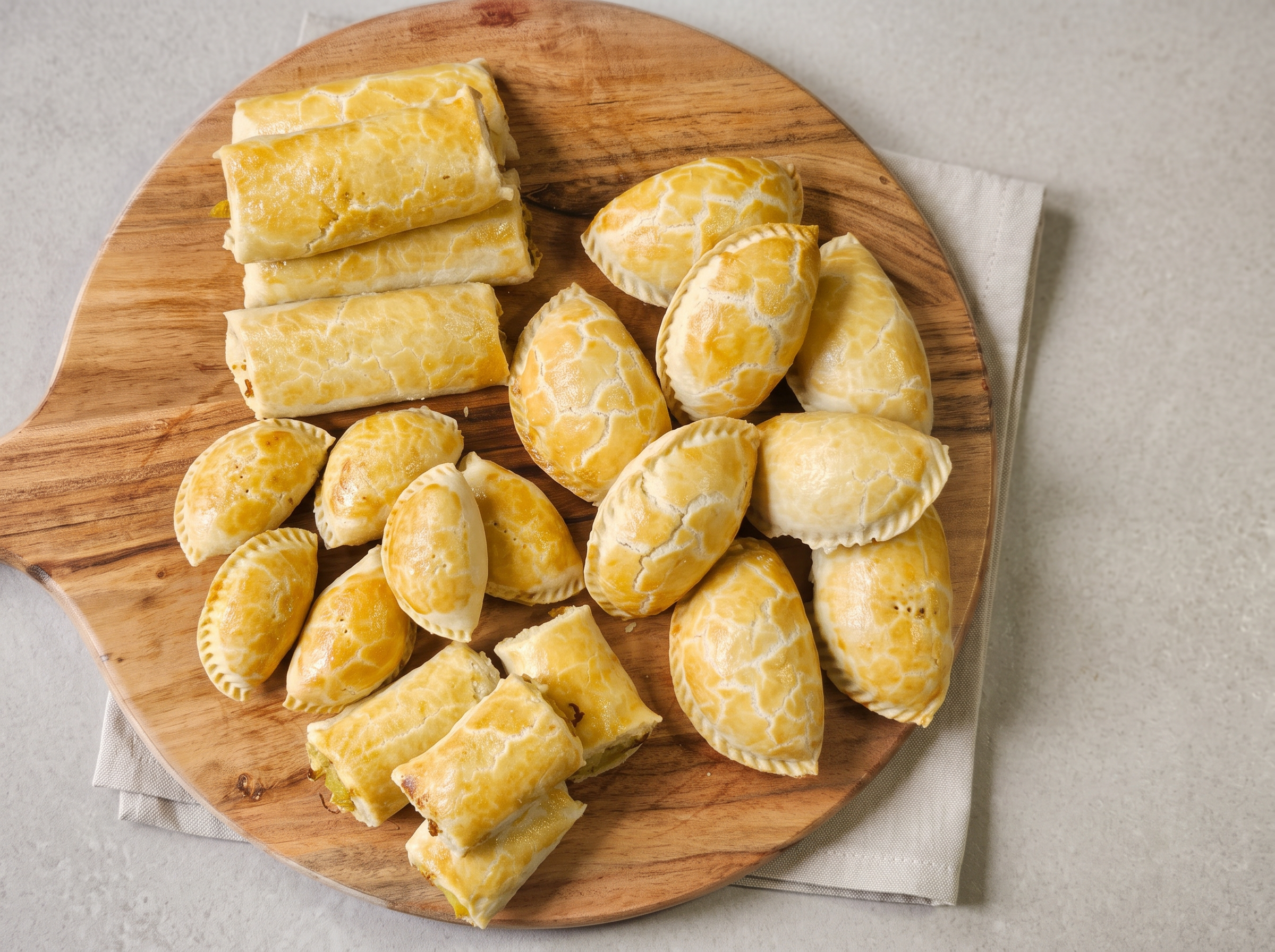 Mince pies and sausage rolls from our kitchen