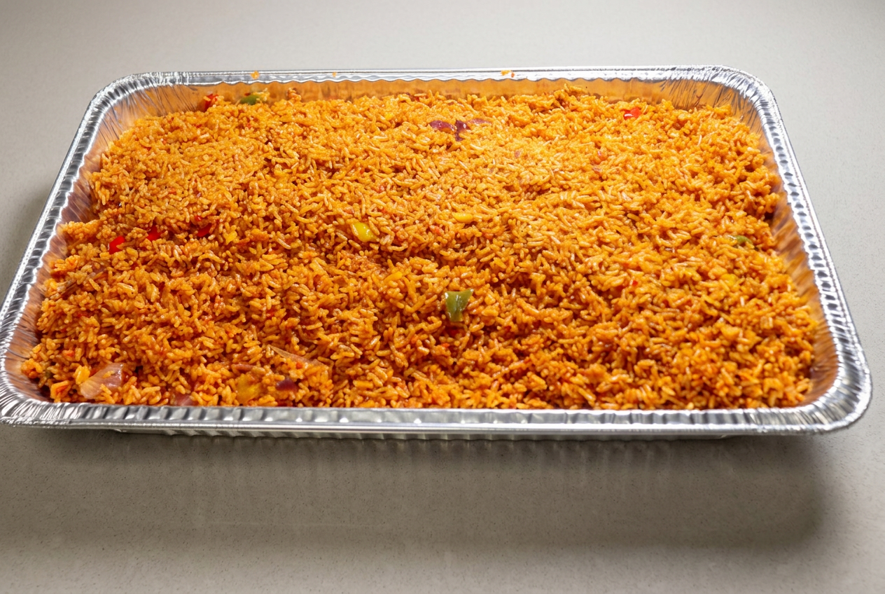 Jollof rice — half tray
